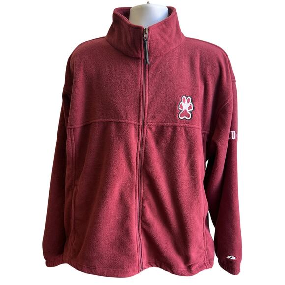 Pro Player Other - 🧸 Pro Player XL Maroon Full-Zip Fleece Jacket Cozy 90s Retro Street Athleisure